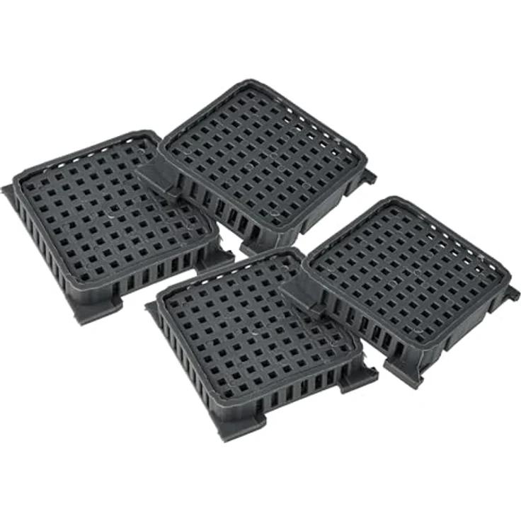 vhbw 4x Aktivkohlefilter kompatibel mit Liebherr CBNsda 5723-20B/A/C, CBNsda 572i-22A - grau, für optimale Hygiene und Geruchsneutralisation – Bild 1