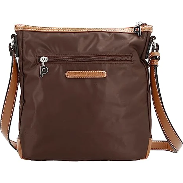 Picard Schultertasche Sonja, Umhängetasche aus robustem Nylon, braun, mit Reißverschlussfächern und 2 L Volumen – Bild 4