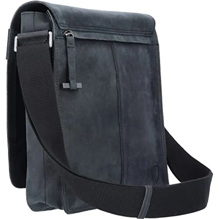 Strellson Richmond Umhängetasche Leder, 31 cm mit Innenfutter und Reißverschlussfach, Schwarz – Bild 5