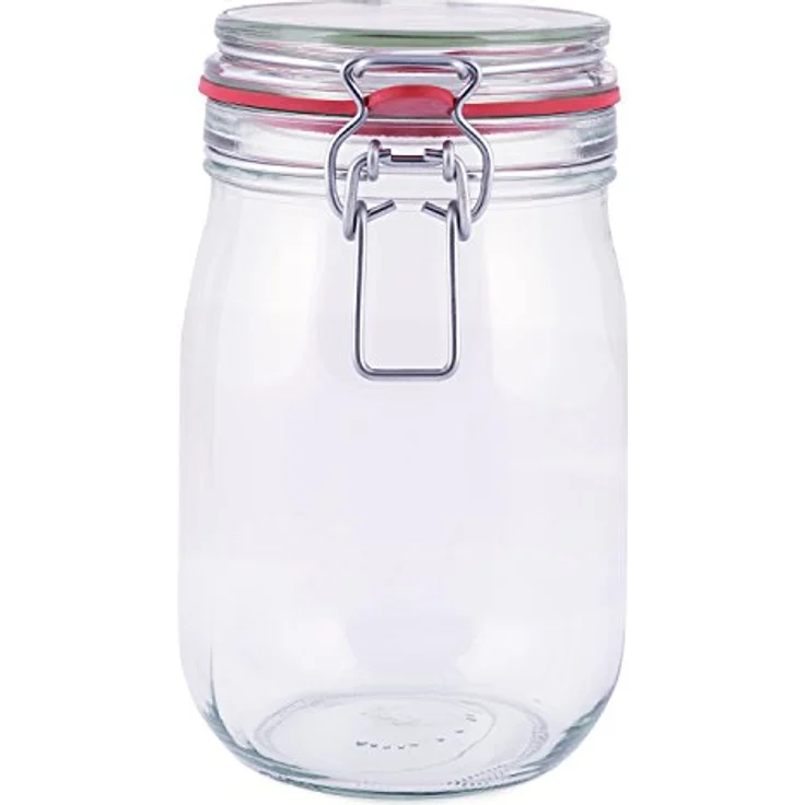pajoma Drahtbügelglas, 10x 1000 ml Fassungsvermögen inkl. Gummidichtung hergestellt in Deutschland – Bild 4