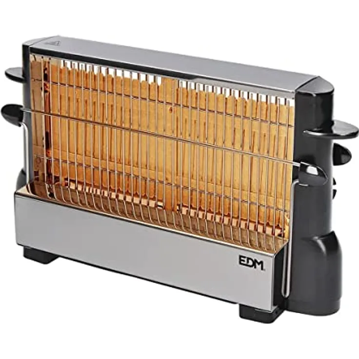 EDM 07640 Vertikaler Toaster, Schwarz, 29,5 x 16,5 x 9 cm