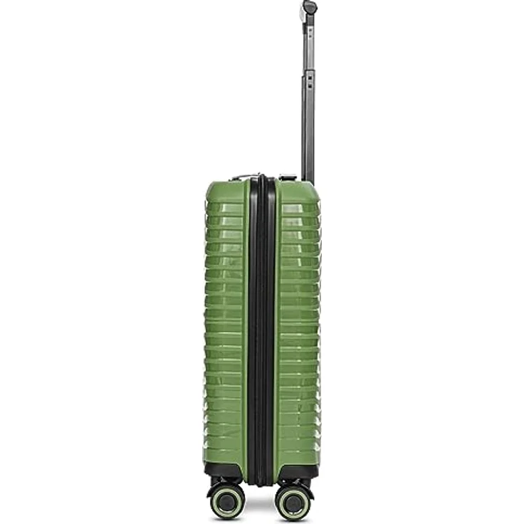 Stratic Shine Handgepäck Koffer & Trolley | Ausgestattet mit 4 360° drehbare Rollen, arretierbarer Griff, Kreuzpackgurt und Raumteiler | 37 cm x 19 cm x 55 cm - 2.4kg – Bild 3