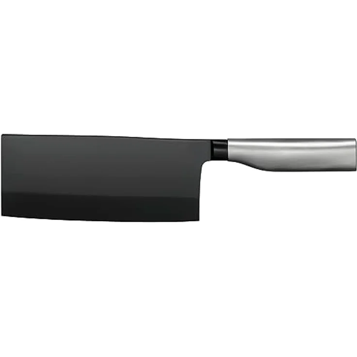 WMF Ultimate 180Black Chinesisches Kochmesser 33 cm, Made in Germany, Küchenmesser dauerhaft scharf, Diamond Cut, Klinge 18,5 cm, immerwährende Schärfe, sicherer Fingerschutz, ergonomischer Griff – Bild 1
