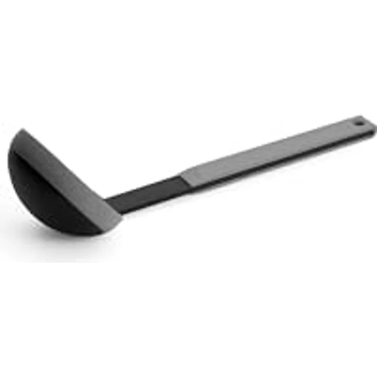 Woll Cook-It, Schöpfkelle mit flexibler Kelle, 10 cm breit, 32 cm lang, grau, hitzebeständig bis 220°, spülmaschinenfest, langlebig durch glasfaserverstärkten Kern – Bild 1