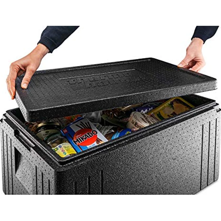 thermohauser EPP-Thermobox Universal Eco Line inklusive Deckel - 80 Liter Volumen - 68,5 x 48,5 x 36 cm - Basis-Modell für Bäcker & Konditor – Bild 4