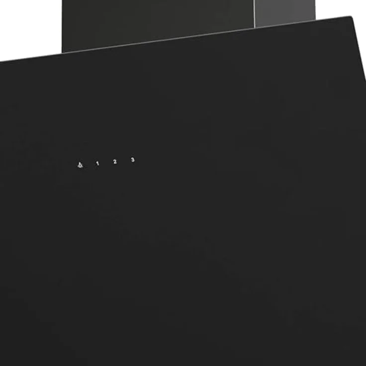 Oranier DHK660, Wandhaube 60 cm, schwarze Kopffrei-Haube mit Touch-Control Steuerung, 3 Leistungsstufen und weißer LED Anzeige – Bild 3