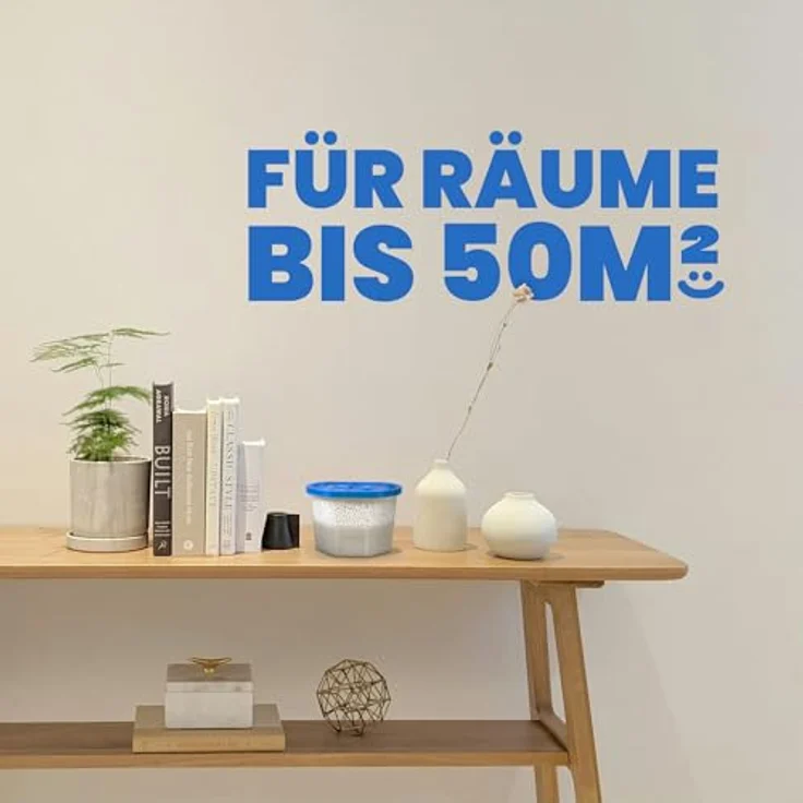 Bestlivings Luftreiniger LE-04209, für 50 m² Räume, 10er Pack - Raumentfeuchter inkl. 230g Granulat, bis 50m² Raumgröße und 550ml Flüssigkeit aufnahmefähig wiederverwendbar – Bild 5