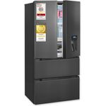 Exquisit FD5490-160-WS-202E, Frenchdoor-Kühlschrank 506 L mit No-Frost, Wasserspender und inoxlook