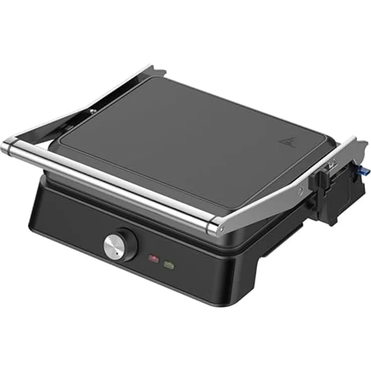 Westinghouse Kontaktgrill WKCG907BK, 2200 W, Antihaftbeschichtung, höhenverstelbar, 29 x 24 cm Grillfläche
