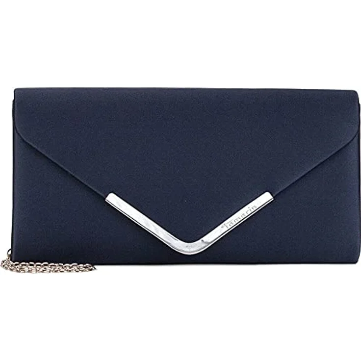 Tamaris Clutch Amalia, elegante Tasche mit glänzender Umhängekette, schwarz – Bild 1