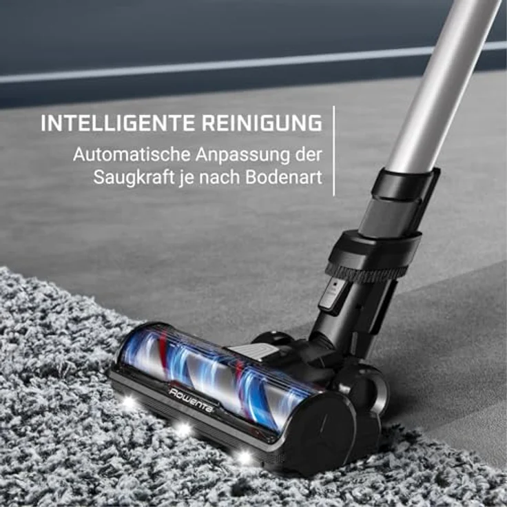 Rowenta RH9A36WV X-Force Flex 13.60 - 150 AirWatt Saugleistung, 60 Min Laufzeit, 0,65L Behälter, LED-Düse, 3h Ladezeit



 – Bild 4