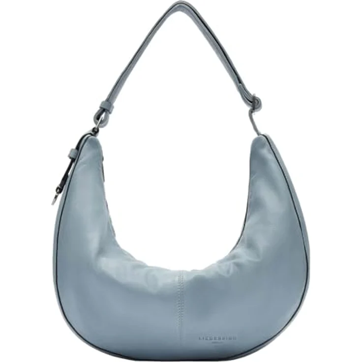 Liebeskind Berlin Moon Hobo M, Handtasche aus hochwertigem Schafsleder mit Zwei-Wege-Reißverschluss, blau – Bild 1