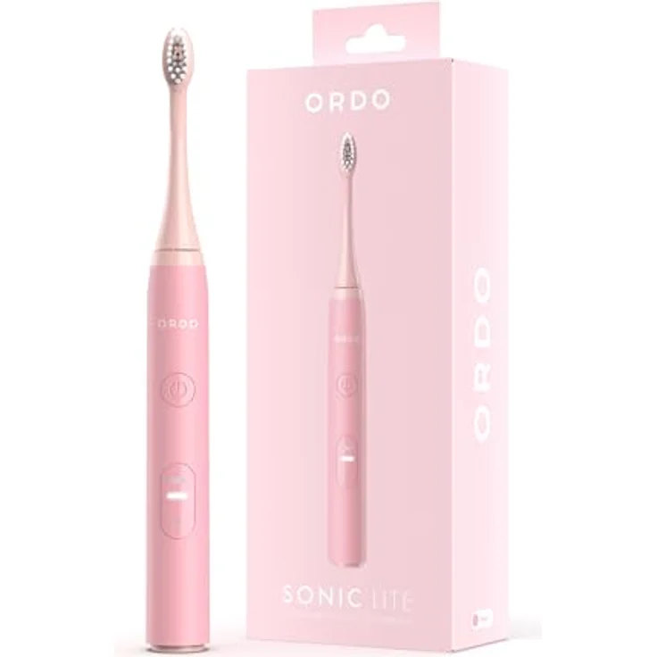 Ordo Sonic Lite | Schallzahnbürste mit 35.000 Impulsen/Min | Elektrische Zahnbürste für Erwachsene | Dual-Modi | 5+ Wochen Akku | Smart Timer | Wasserdicht | USB-C - Petal, Blütenblatt – Bild 1