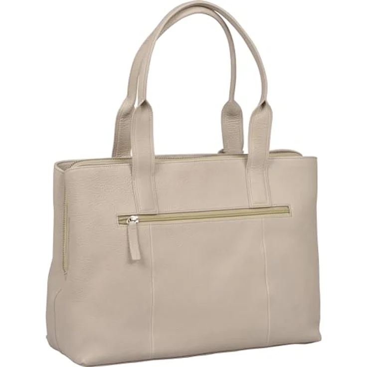 Burkely Shopper Soft Skylar, Einkaufstasche aus robustem Rindleder mit Laptopfach, cognac – Bild 5