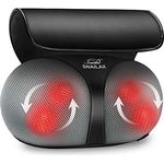 Snailax Massagekissen mit Wärmefunktion, Shiatsu Massagegerät für Nacken, Schulter, Rücken, Nackenmassagegerät mit 3D-Rotierenden Massageköpfen für Zuhause, Büro, Weihnachtsgeschenke für Männer/Frauen