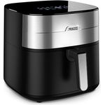 Princess Heißluftfritteuse 182280, XXL 8 L mit zwei Heizelementen, voreingestellten Programmen, einstellbarer Temperatur und Timer, BPA- und PFAS-frei, 2000 W