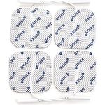 Axion Elektrodenpads 5x5cm, selbstklebende TENS EMS Elektroden mit 2mm Steckanschluss, 4 Stück für Prorelax und Promed
