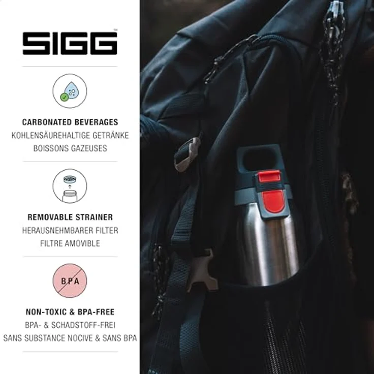 SIGG Hot & Cold One Light Brushed 0,55 Liter Thermosflasche, edelstahl – Bild 3