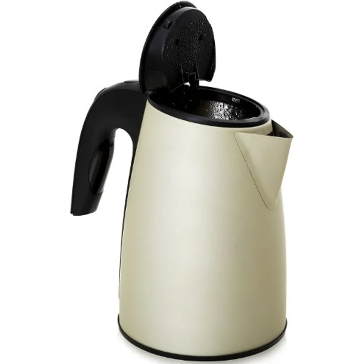 oneConcept TKV-SS17-Creme Design Wasserkocher kabellos leistungsstark mit stylisch blauen LED-Lichteffekt, 2200 W, 1.7 Liter, Cool Touch, creme – Bild 7