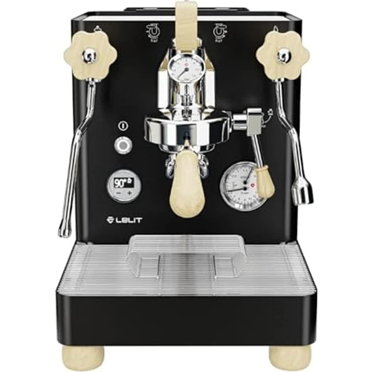 Lelit Bianca V3, Siebträgermaschine mit Dual Boiler, PID-Temperaturregelung und mechanischem Paddle, Schwarz – Bild 1