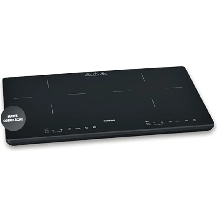 SEVERIN DK 1033 Doppel-Induktionskochplatte, 2 Kochfelder mit Touch-Display, 10 Leistungsstufen, schwarz – Bild 2