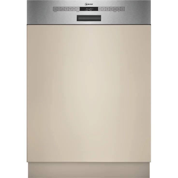 NEFF S245ECS15E Geschirrspüler integrierbar, 60 cm, gebürsteter Stahl, Energieeffizienz A, XXL