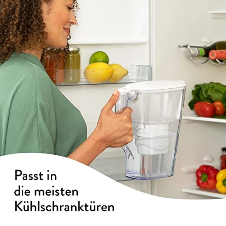 Aqua Optima Liscia Wasserfilterkanne & 1 x 30 Tage Evolve+ Wasserfilterkartusche,2,5 Liter Fassungsvermögen,zur Reduzierung von Mikroplastik,Chlor,Kalk und Verunreinigungen,weiß, One Size - Preisvergleich – Bild 4