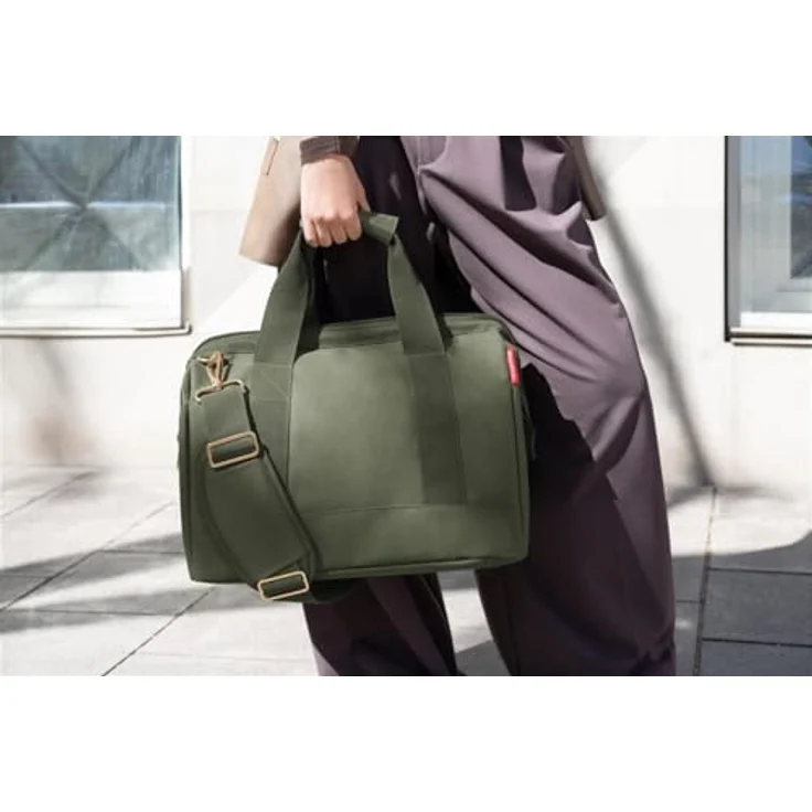 reisenthel Allrounder M Weekender Reisetasche, 40 cm, grün, 100% Polyester, vielseitige Reisetasche – Bild 8