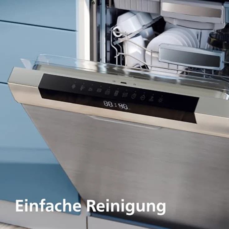 Philips Heißluftfritteuse NA462/70 4000 Series, 10L Dual Basket mit RapidAir Technologie, 2750 W, Schwarz/Dunkelgrau, kupfer Griff – Bild 5