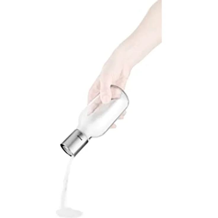 Eva Solo Zuckerdose Zuckerspender 350 ml, Edelstahl und Kunststoff, Hygienisches Design mit Kippmechanismus, Transparent – Bild 3