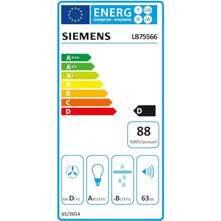 Siemens LB75566 Lüfterbaustein, Silbermetallic, mit Kondensatormotor, 3 Leistungsstufen und Arbeitsplatzbeleuchtung mit LED-Modul – Bild 12
