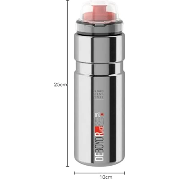 Elite Thermal Trinkflasche Elite Deboyo Race 550ml, silber – Bild 5