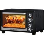KB-Elements Minibackofen 45l 2000 Watt mit umluft - Pizzaofen, Elektrisch, Hänschengrill, Camping, Miniofen, Grill Tischbackofen, Freistehend, Drehspieß, Heißluftbackofen, Kompaktbackofen