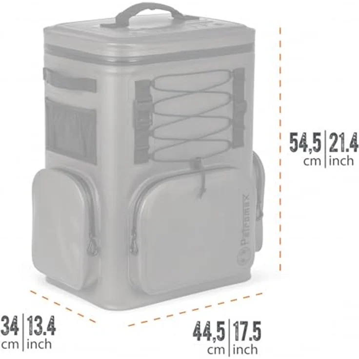 Petromax Kühlbox, 27 l, passive Kühlung, Olivgrün, leicht und robust für Outdoor-Aktivitäten – Bild 4