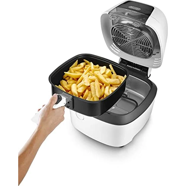 De'Longhi Heißluftfritteuse IdealFry FH2133 Multicooker mit 4-in-1 Funktion, auch zum Brotbacken, 1600 Watt, weiß – Bild 5