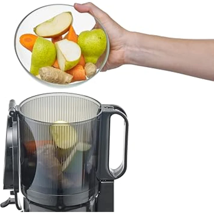 Extra Caso SJW600 XL Slow Juicer, Entsafter, Schwarz – Bild 5