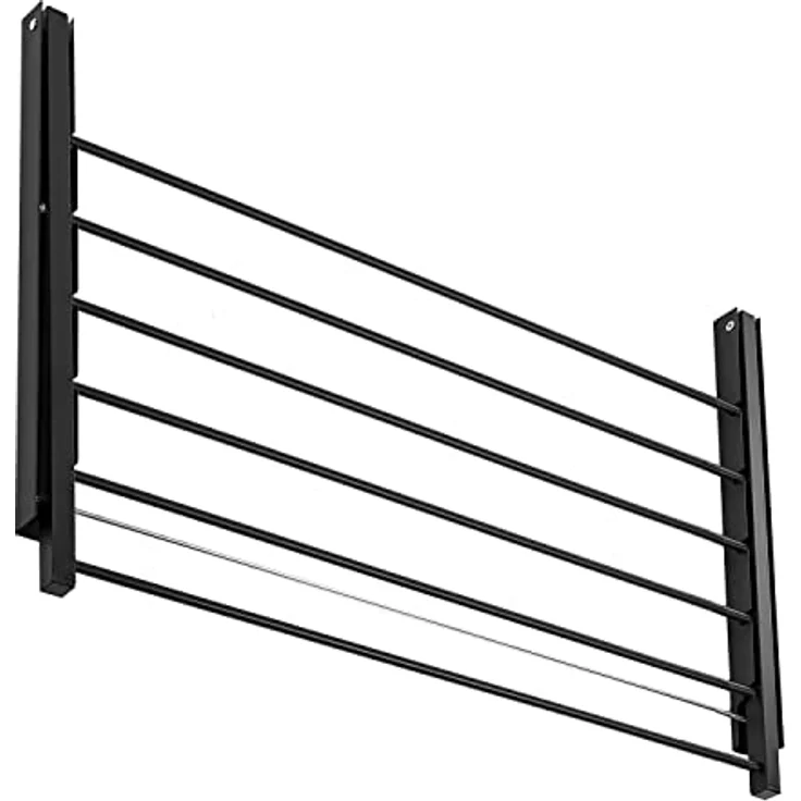 ABJ Majka Wandwäschetrockner für die Wand - Trockenständer Wandmontage, 60cm, Schwarz – Bild 2