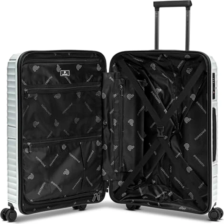Pactastic Collection 02 Ultraleicht Hartschalen Check-in Koffer | Mittelgroßer Trolley 45 x 25 x 67 cm / 62 Liter/nur 3.080 Gramm, Polypropylen Material | 4 Doppelrollen & TSA-Schloss – Bild 4
