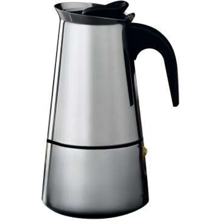 Rungassi Espressokocher Mokka Kanne, Edelstahl Induktion für 6, 9 oder 12 Tassen, 600 ml, BPA-frei