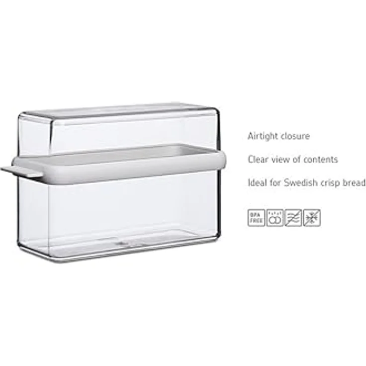 Mepal Knäckebrotdose Stora, Plastik, Weiß, 9 x 12.8 cm – Bild 3