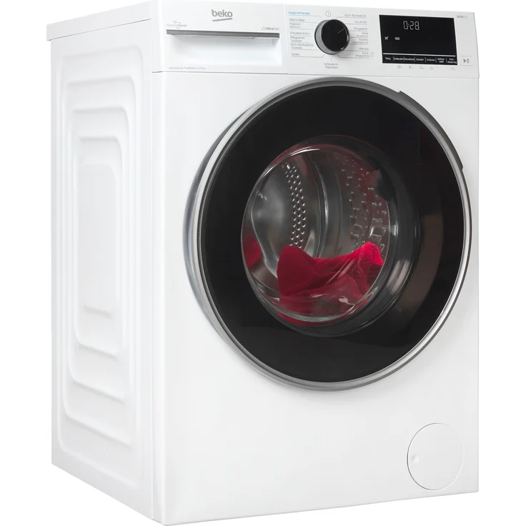 BEKO Waschtrockner B3DFT512447W, 12 kg, 8 kg, 1400 U/min, Vollelektronik – Bild 1