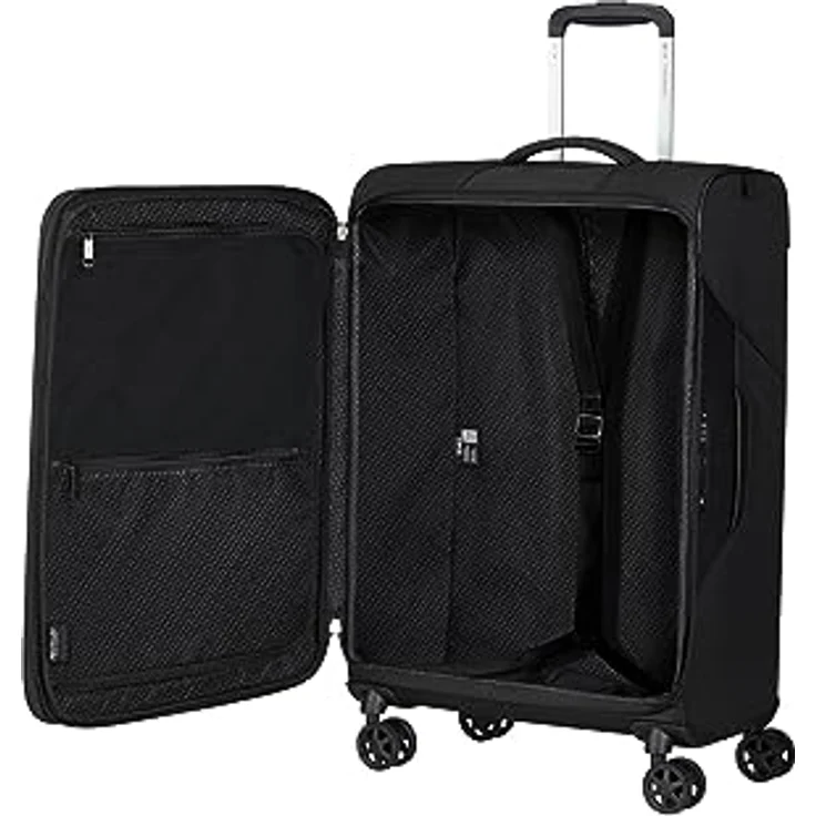 Samsonite Litebeam - Spinner M, Erweiterbar Koffer, 66 cm, 67/73 L, Schwarz (Black) – Bild 5