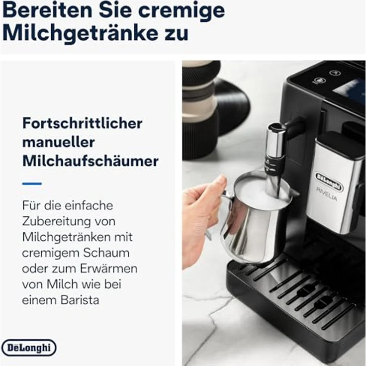 Extra Delonghi EXAM440.35.B Rivelia, Kaffeevollautomat, Schwarz – Bild 4