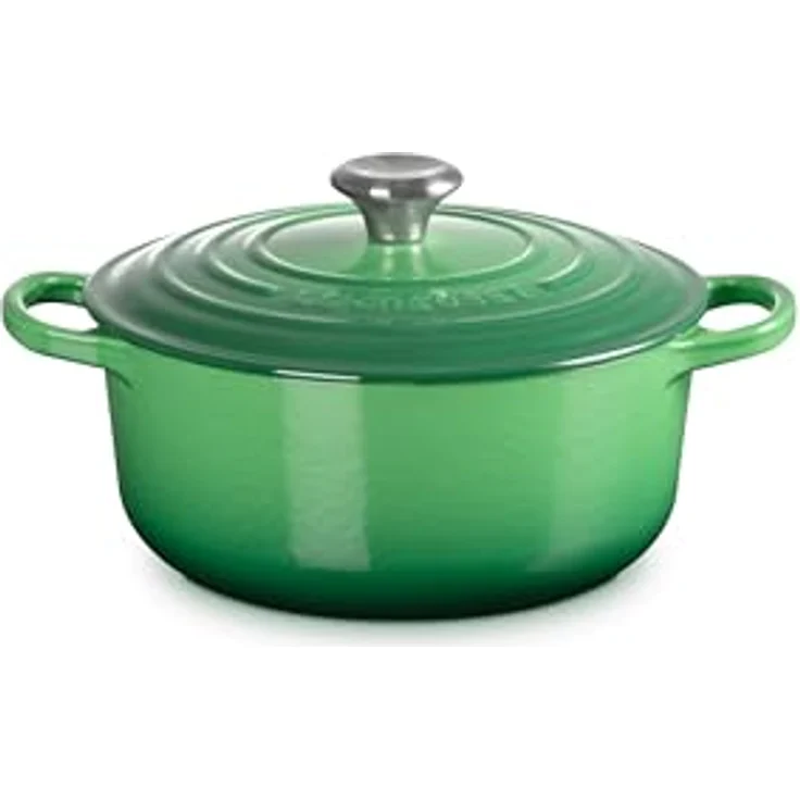 Le Creuset Signature Bräter, rund, 20 cm, bamboo green – Bild 2