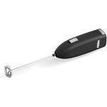 XAVAX | Elektrischer Milchaufschäumer (Milchschäumer, Edelstahl, batteriebetrieben, elektrisch, multifunktional) Farbe Schwarz