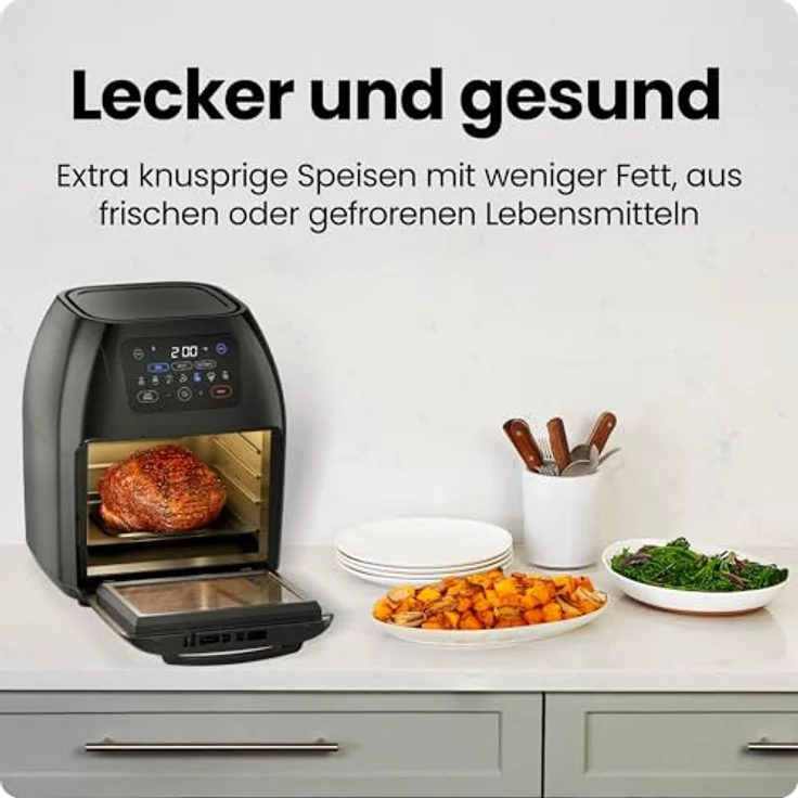 Chefman Rotisserie Air Fryer Dehydrator, Convection Oven, 8 Touch Screen Presets Fry, Roast, Dehydrate & Bake, BPA-Free, Auto Shutoff, Accessories Included, XL Family Size – Bild 4