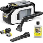 Kärcher Waschsauger SE 3 Compact Home Shoe N1, 500 W, inkl. Shoe!Cleaner und Waschfugendüse, 1,7 l Frischwassertank, 4,1 kg, für gründliche Reinigung von Stoffmöbeln und Schuhen