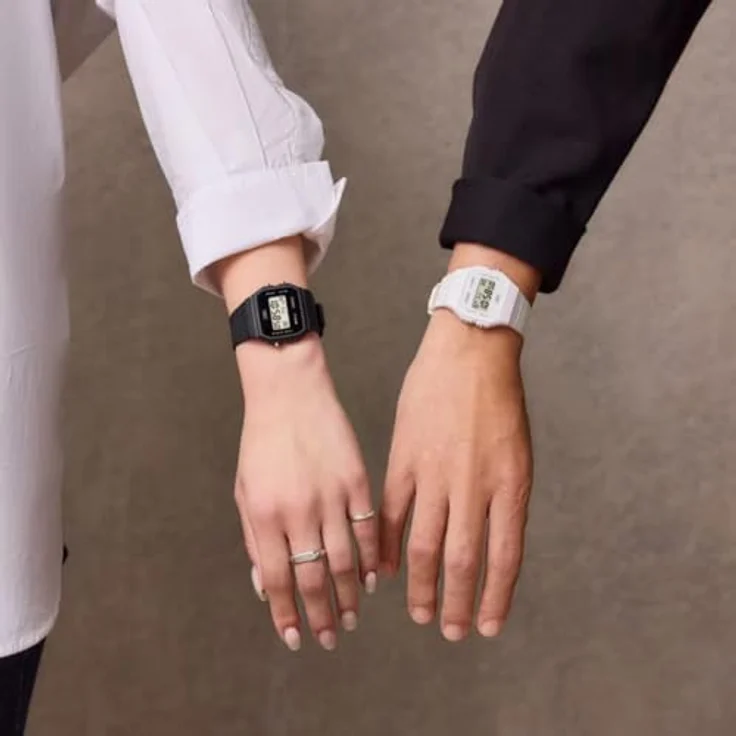 Casio Watch F-91WB-1AEF, Digitaluhr mit Kalenderfunktion und Schwarzem Kunststoff Band – Bild 5