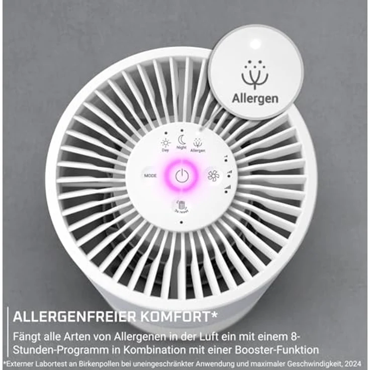 Rowenta PU2220, Luftreiniger mit 19 dB Geräuschpegel, 200 m³/h, Echtzeit-Luftqualitätssensor und 3-in-1 HEPA-Filter – Bild 5