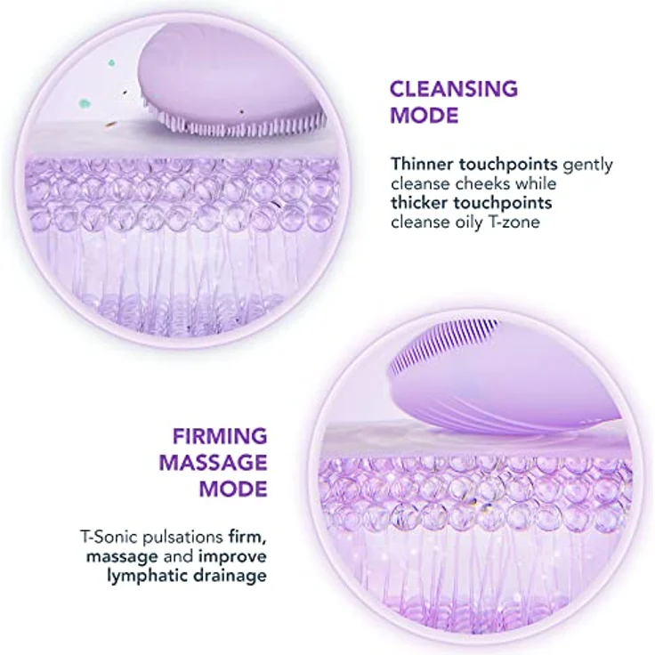 FOREO LUNA™ 4 go Lavender, 2-in-1 Gesichtsreinigungsbürste mit T-Sonic™ Pulsationsintensitäten und straffender Massage – Bild 4
